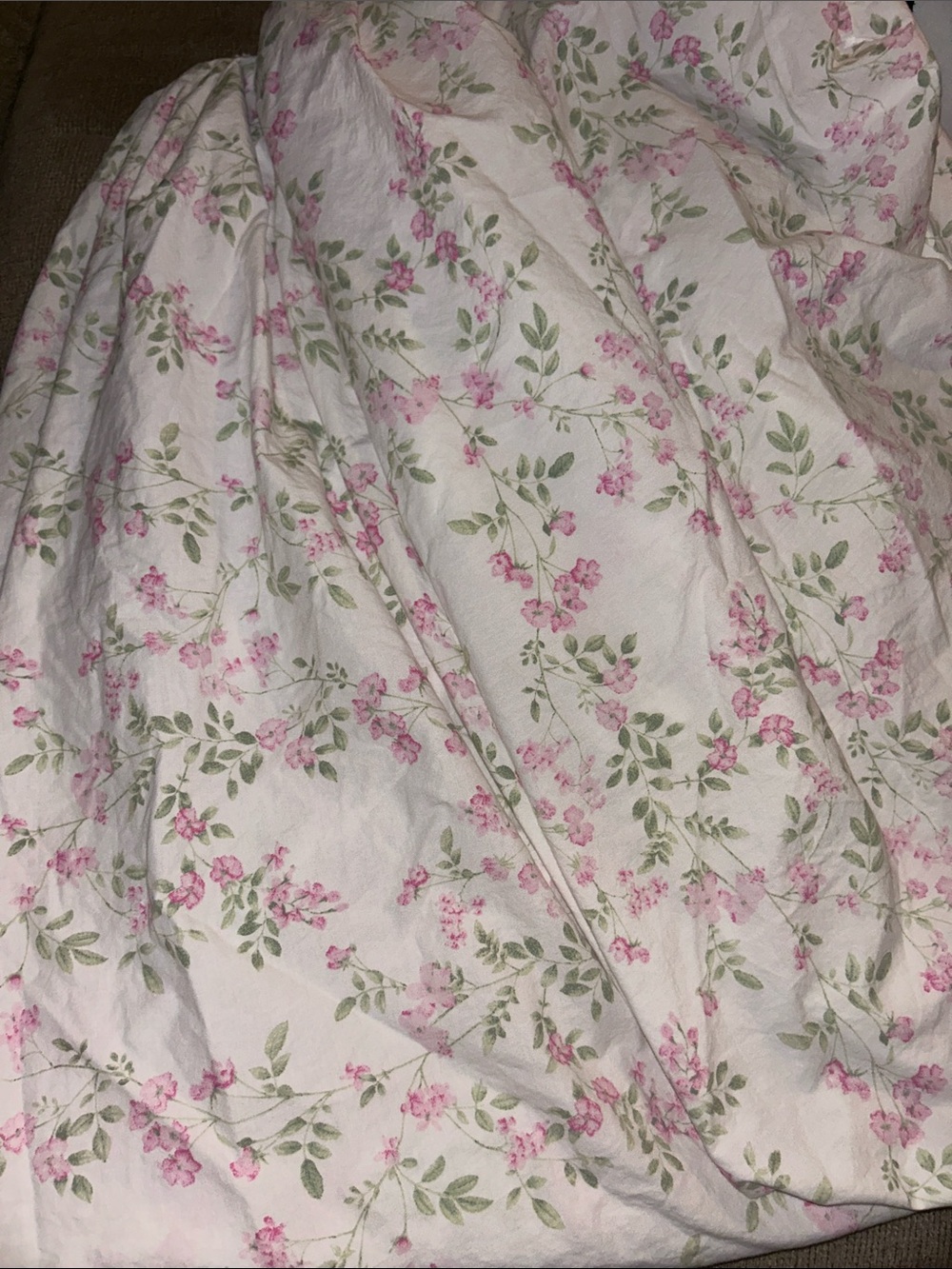🌻 Laura Ashley pink floral TWIN FITTED SHEET